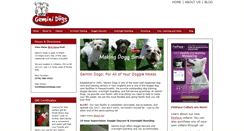 Desktop Screenshot of geminidogs.com