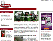 Tablet Screenshot of geminidogs.com